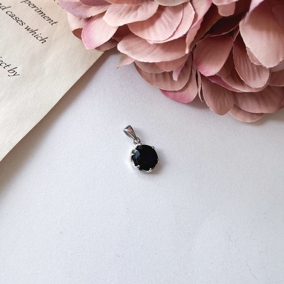 Серебряная подвеска с сапфиром 4.01ct