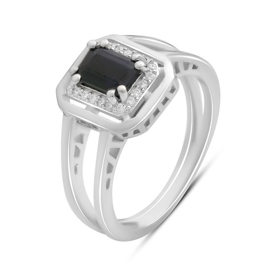 Серебряное кольцо с сапфиром 1.455ct