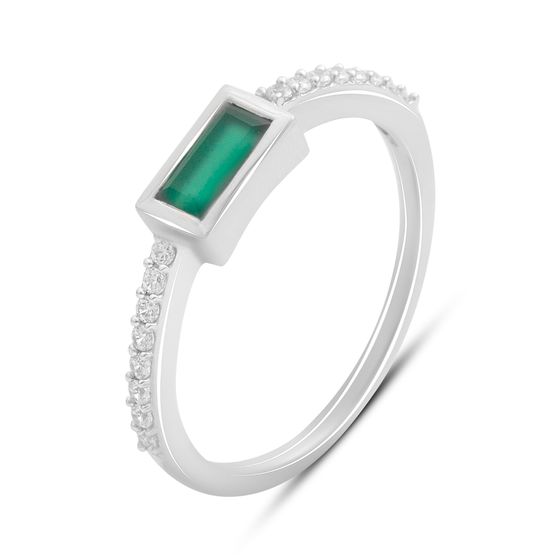 Серебряное кольцо с агатом 0.59ct