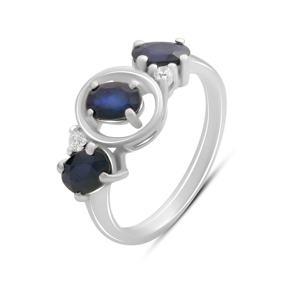 Серебряное кольцо с сапфиром 1.775ct