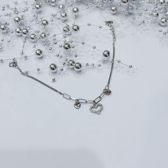 Серебряный браслет с фианитами