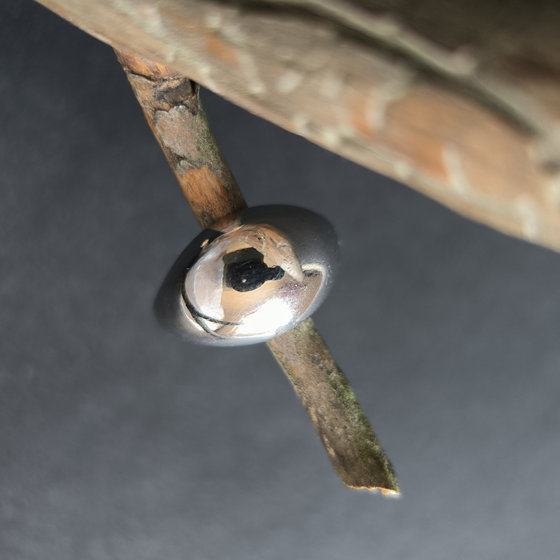 Серебряное кольцо без камней