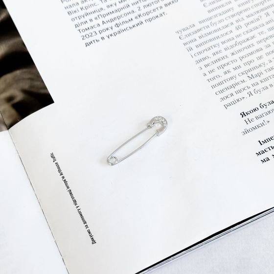 Серебряная подвеска с фианитами