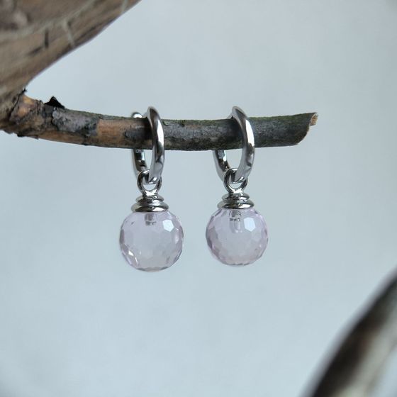 Серебряные серьги с фианитами Серебряные серьги с фианитами