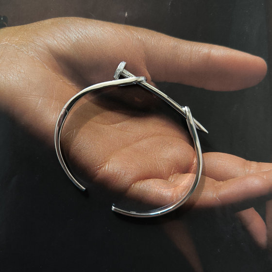 Серебряный браслет с фианитами