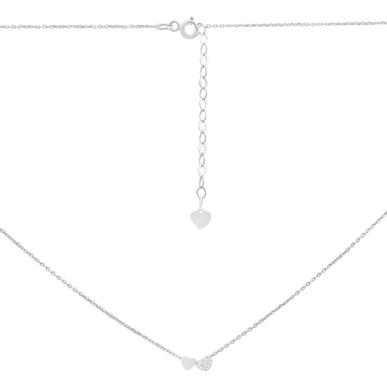 Серебряное колье с фианитами