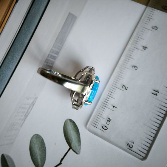 Серебряное кольцо с опалом 2.813ct