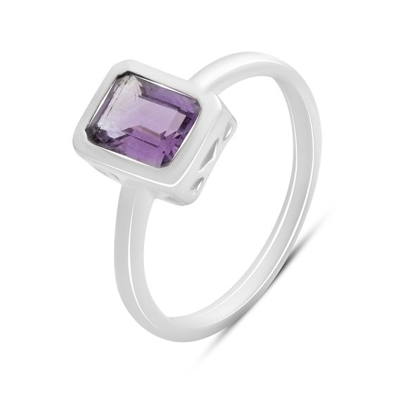 Серебряное кольцо с аметистом 1.375ct