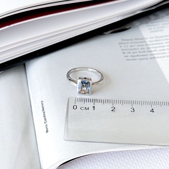 Серебряное кольцо с мистик топазом 2.302ct