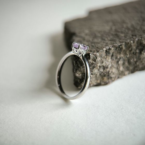 Серебряное кольцо с аметистом 0.713ct