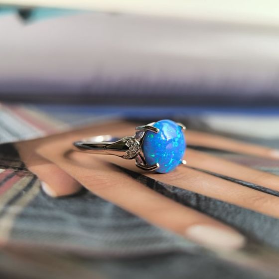 Серебряное кольцо с опалом 1.668ct