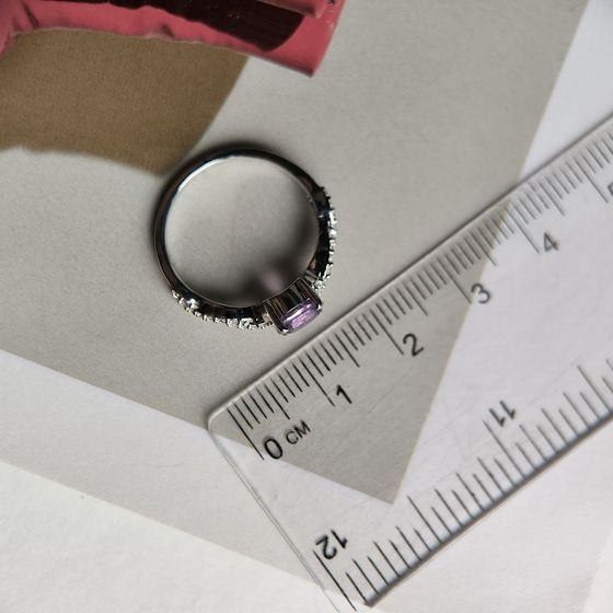 Серебряное кольцо с аметистом 1.052ct