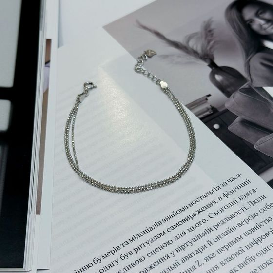 Серебряный браслет без камней