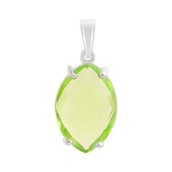 Серебряная подвеска с хризолітом 4.862ct
