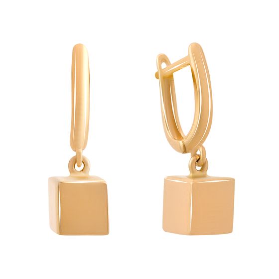 Золотые серьги без камней