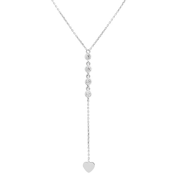 Золотое колье с фианитами 0.16ct
