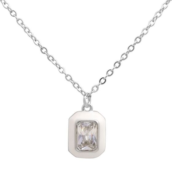 Серебряное колье с фианитами, емаллю Серебряное колье с фианитами, емаллю