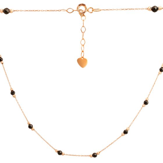 Золотое колье с шпинелью