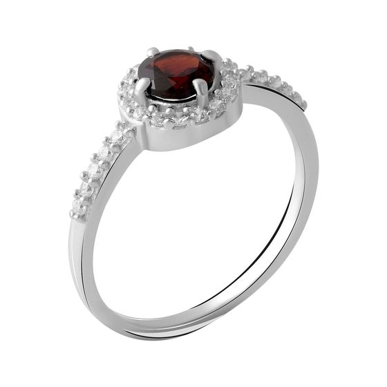 Серебряное кольцо с гранатом 1.01ct