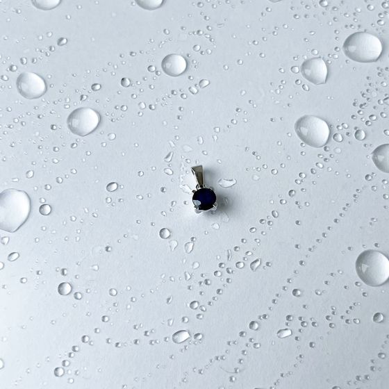 Серебряная подвеска с сапфиром 0.665ct