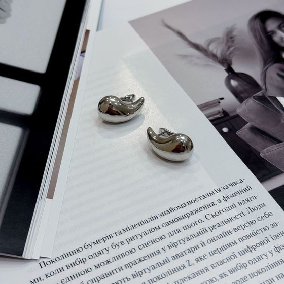 Серебряные серьги без камней