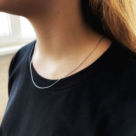 Серебряная цепочка без камней Серебряная цепочка без камней