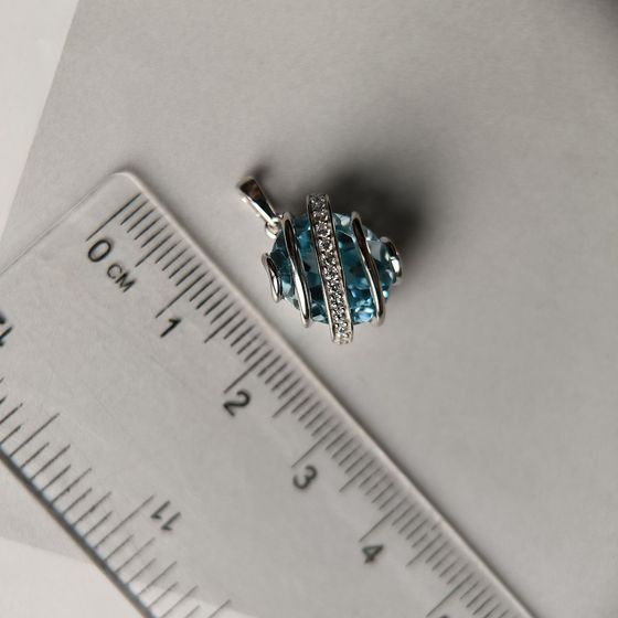 Серебряная подвеска с топазом 5.88ct