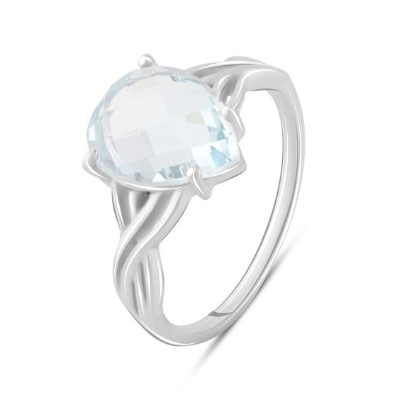 Серебряное кольцо с топазом 4.19ct