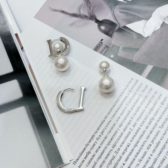 Серебряные серьги с жемчугом