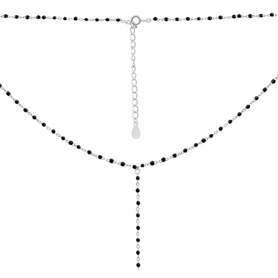 Серебряное колье с емаллю