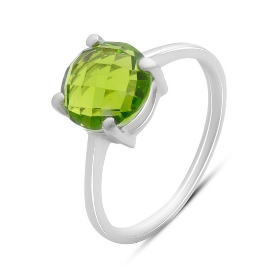 Серебряное кольцо с хризолітом 2.285ct