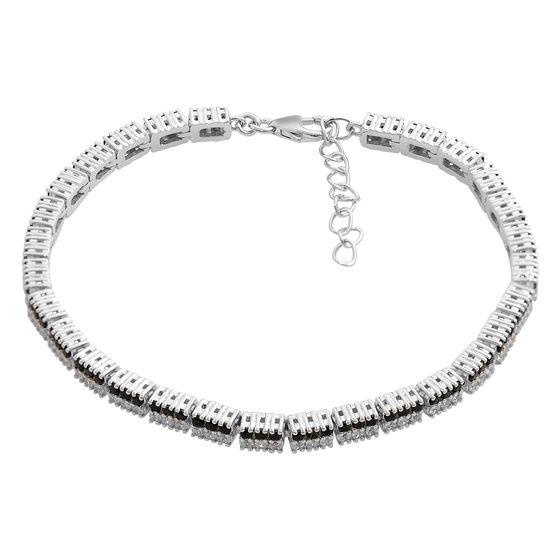 Серебряный браслет с сапфиром 4.35ct