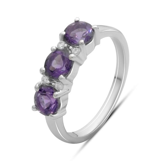 Серебряное кольцо с аметистом 1.495ct