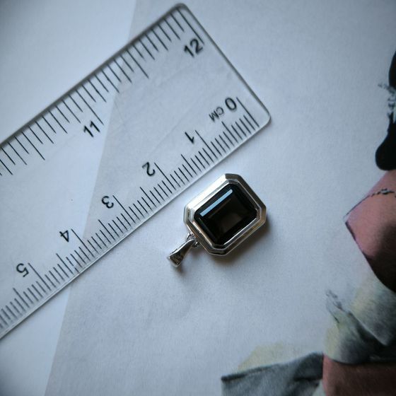 Серебряная подвеска с раухтопазом (дымчатым кварцем) 2.988ct