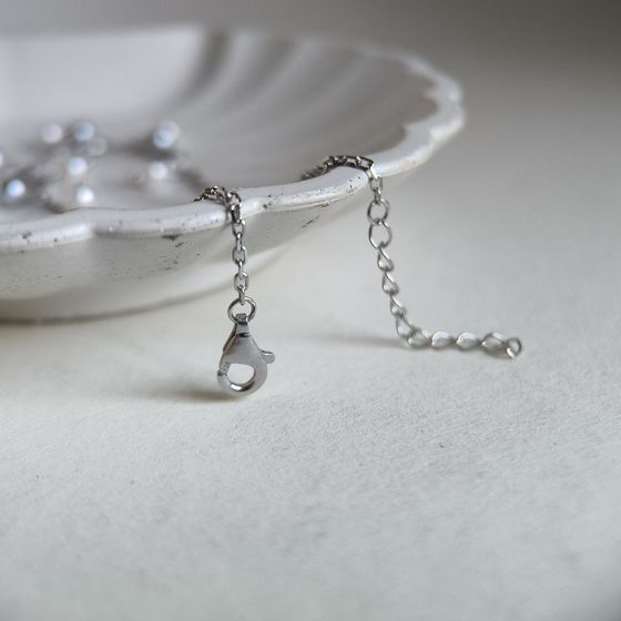 Серебряный браслет с жемчугом