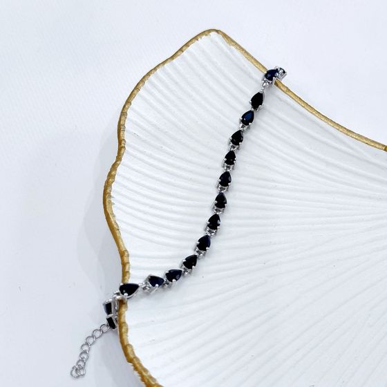 Серебряный браслет с сапфиром 7.73ct