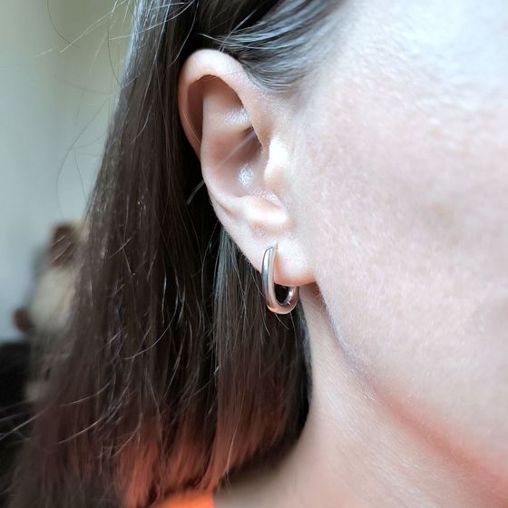 Серебряные серьги без камней Серебряные серьги без камней