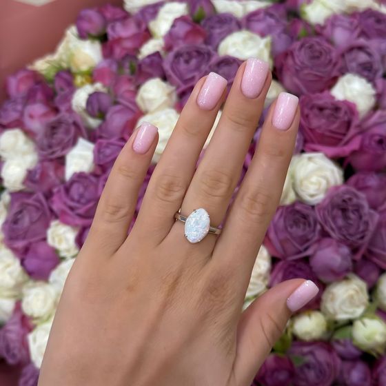 Серебряное кольцо с опалом 2.181ct