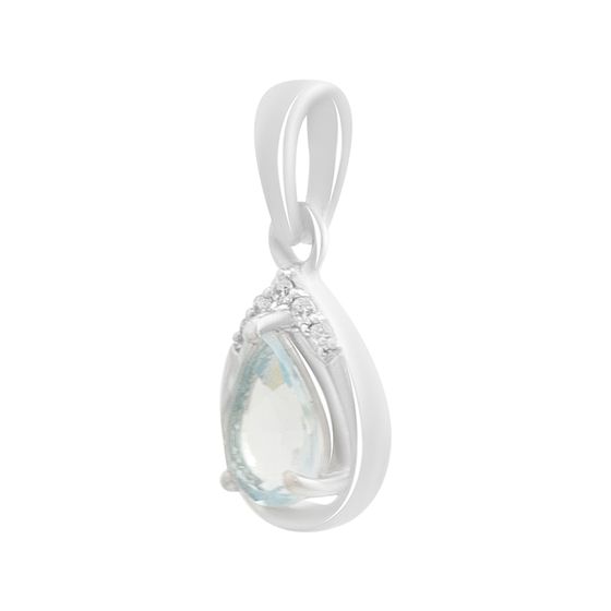 Серебряная подвеска с топазом 0.93ct