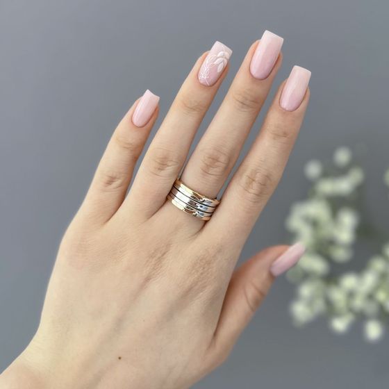 Золотое кольцо без камней