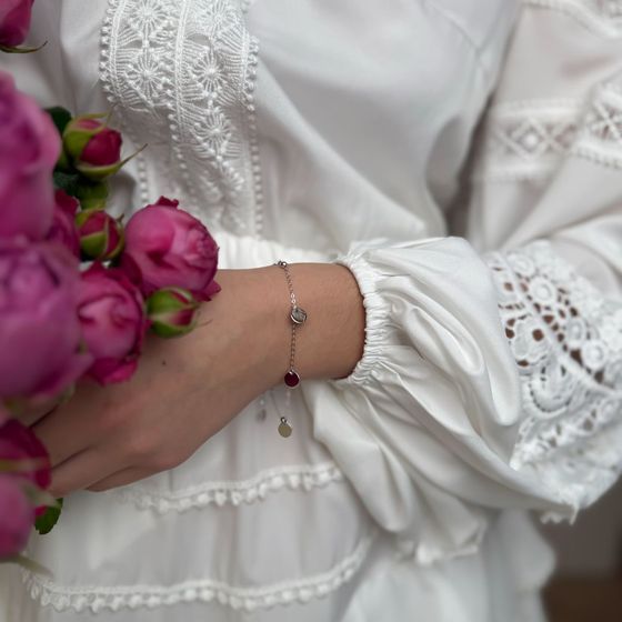 Серебряный браслет без камней