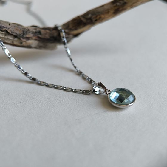 Серебряная подвеска с фианитами