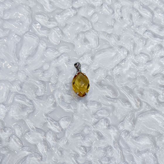 Серебряная подвеска с цитрином nano 5.25ct