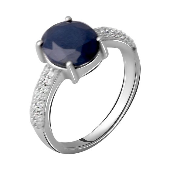 Серебряное кольцо с сапфиром 3.477ct