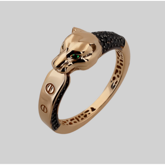 Золотое кольцо с фианитами 0.51ct
