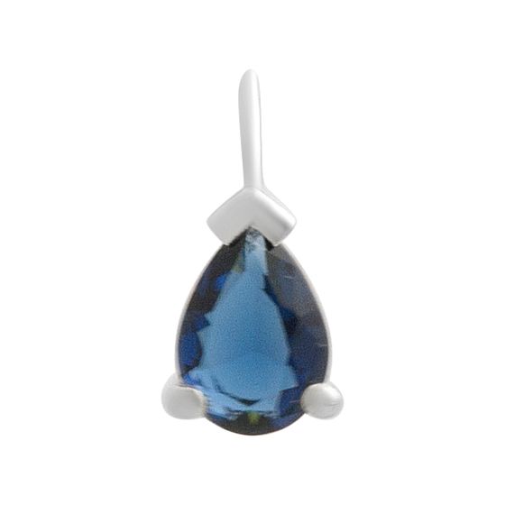 Серебряная подвеска с сапфиром nano 0.517ct