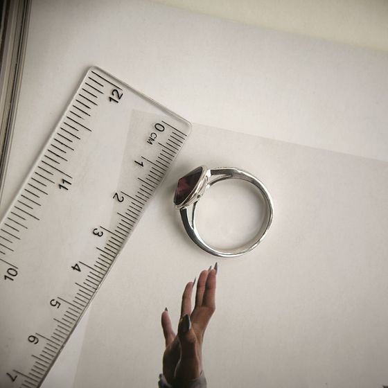 Серебряное кольцо с фианитами