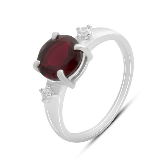 Серебряное кольцо с гранатом nano 1.655ct