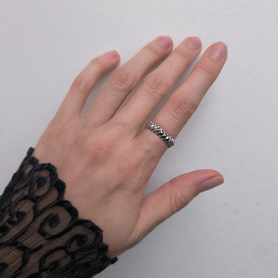 Серебряное кольцо без камней