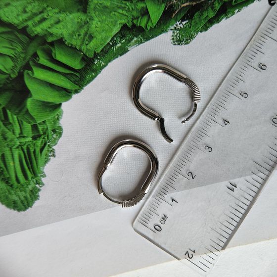 Серебряные серьги с фианитами